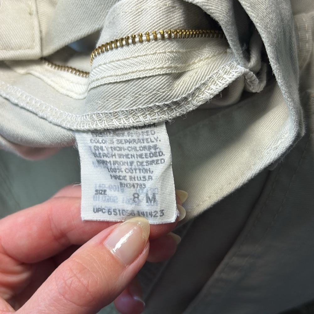 Vintage Riders by Lee High Waist Cream Shorts size 8 - Picture 5 of 5